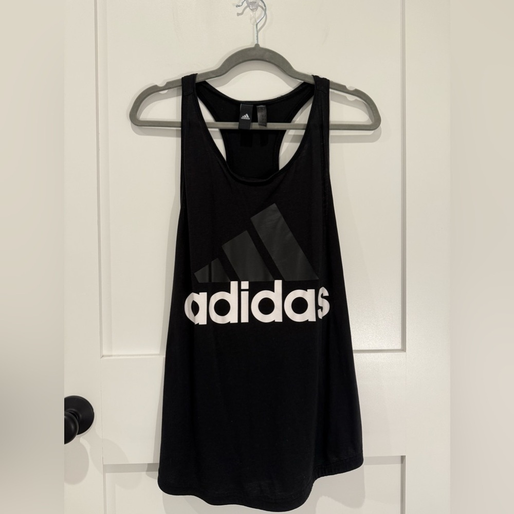 Adidas Women’s Sleeveless black Crew neck Size L Razorback Tank